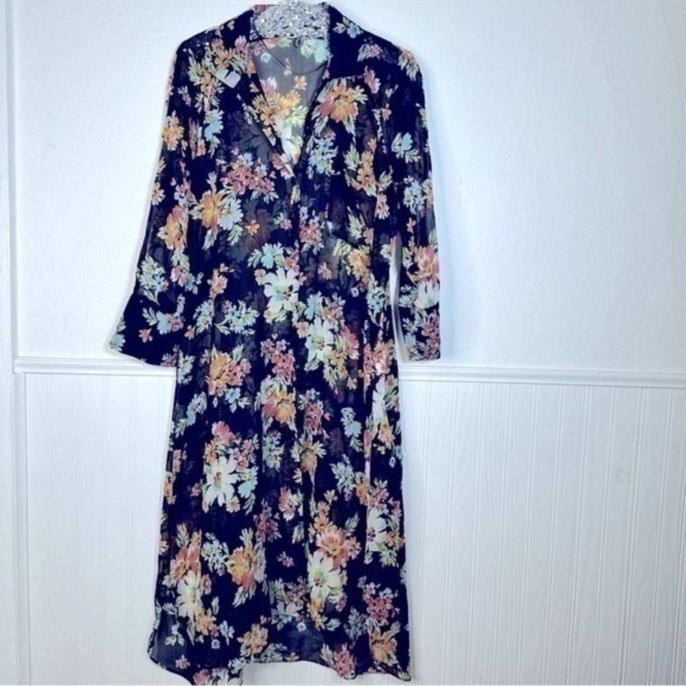 Zara floral maxi dress